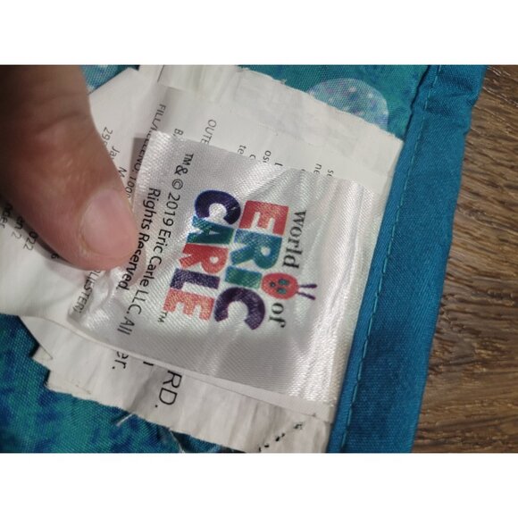 Crib Quilt Blanket Eric Carle Very Hungry Caterpillar Colorful Playroom 58X42” - Picture 10 of 11